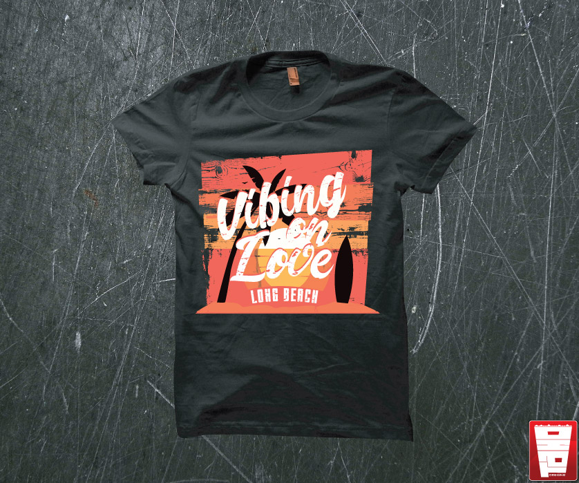 T-shirt Design by Taho Design for VIBING ON LOVE LLC | Design #20406916