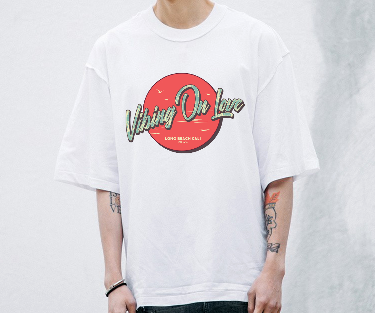 T-shirt Design by el_shekoo7 for VIBING ON LOVE LLC | Design #20414237