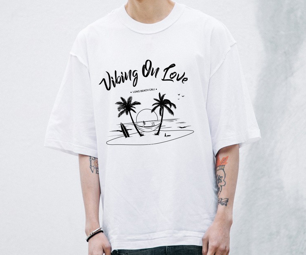 T-shirt Design by el_shekoo7 for VIBING ON LOVE LLC | Design #20414238