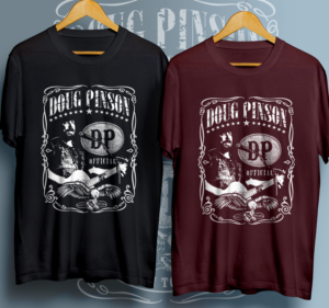 Doug Pinson Official - Whiskey-Fueled Honkytonk T-shirt Design | Diseño de Camiseta por 99.degree