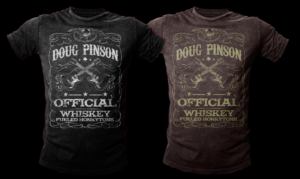 Doug Pinson Official - Whiskey-Fueled Honkytonk T-shirt Design | T-Shirt-Design von Bayu_susilo