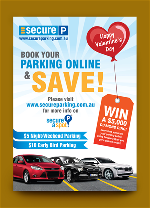 Flyer Design by rkailas for Secure Parking | Design: #2948381