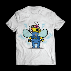 Bee ninja with glowing energy Male and female versions | Diseño de Camiseta por Andylicious