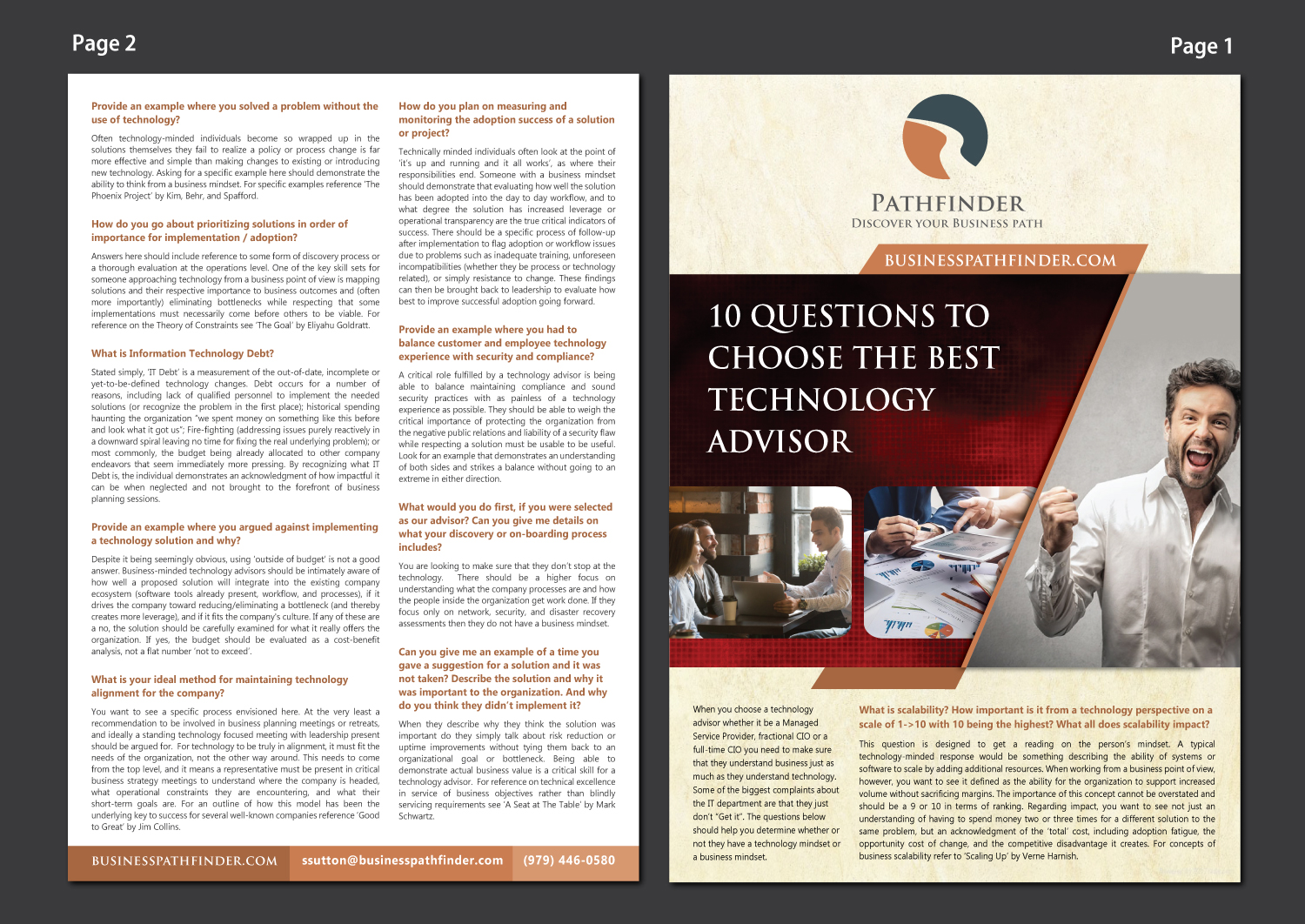 Brochure Design by meet007 for TechBundle | Design #20461970