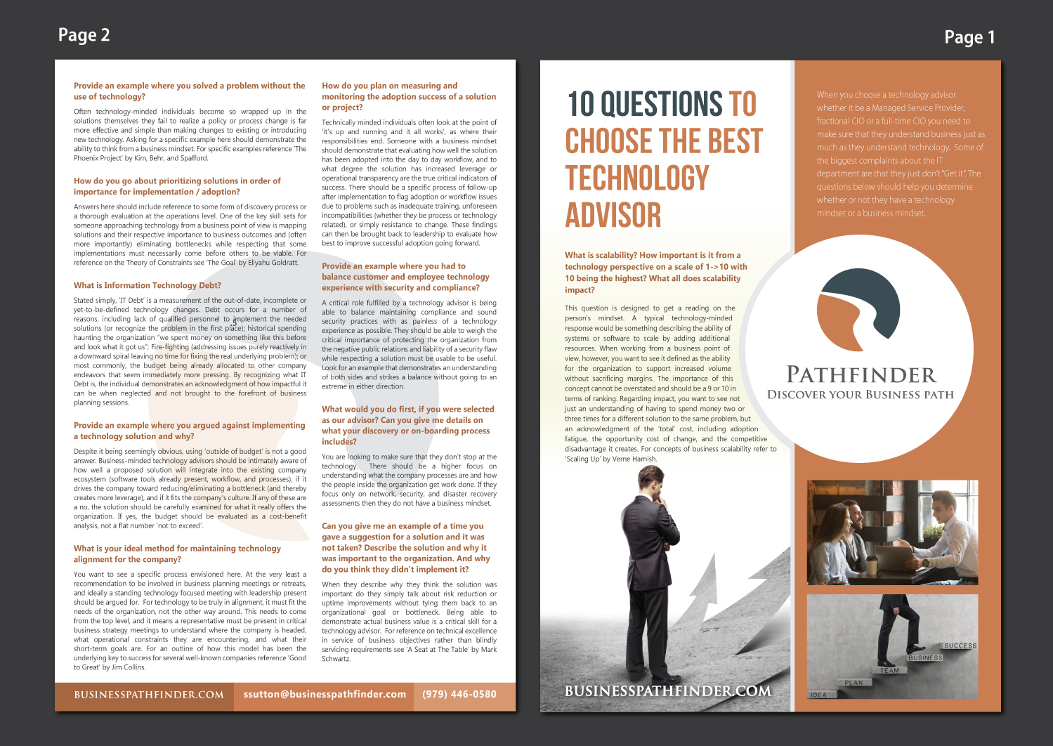 Brochure Design by meet007 for TechBundle | Design #20462267