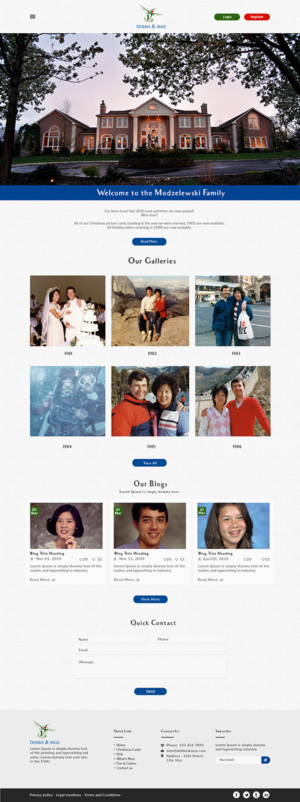 Modzelewski Family website redesign | WordPress-Design von bdesigner9