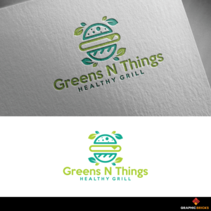 Greens N Things  Healthy Grill | Logo Design by Graphic Bricks