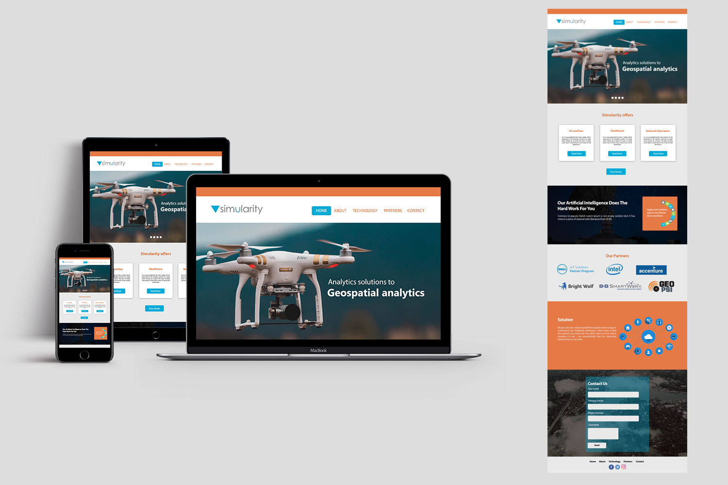 Web Design by TGDesigns for Simularity Inc. | Design #20530316