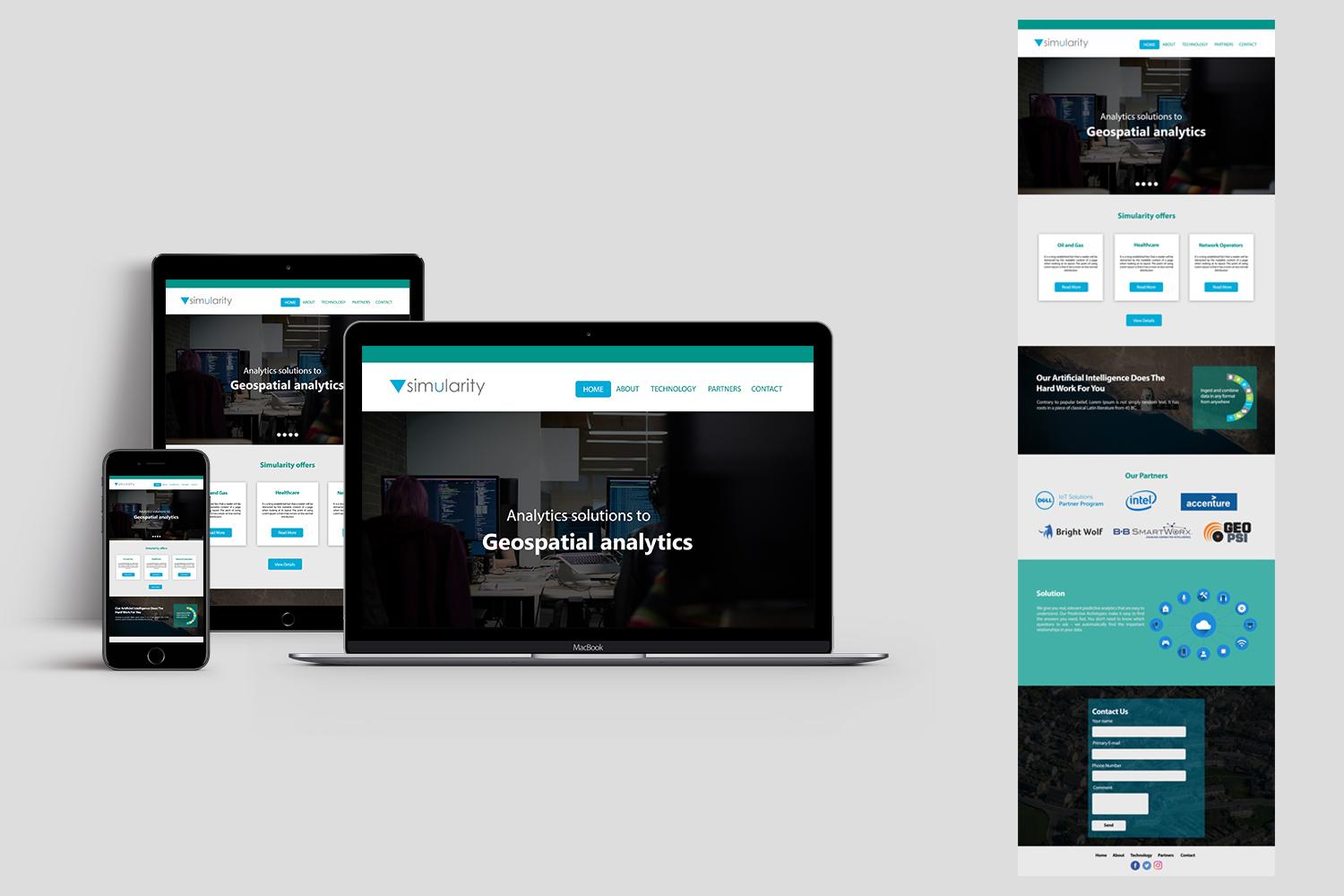 Web Design by TGDesigns for Simularity Inc. | Design #20538064