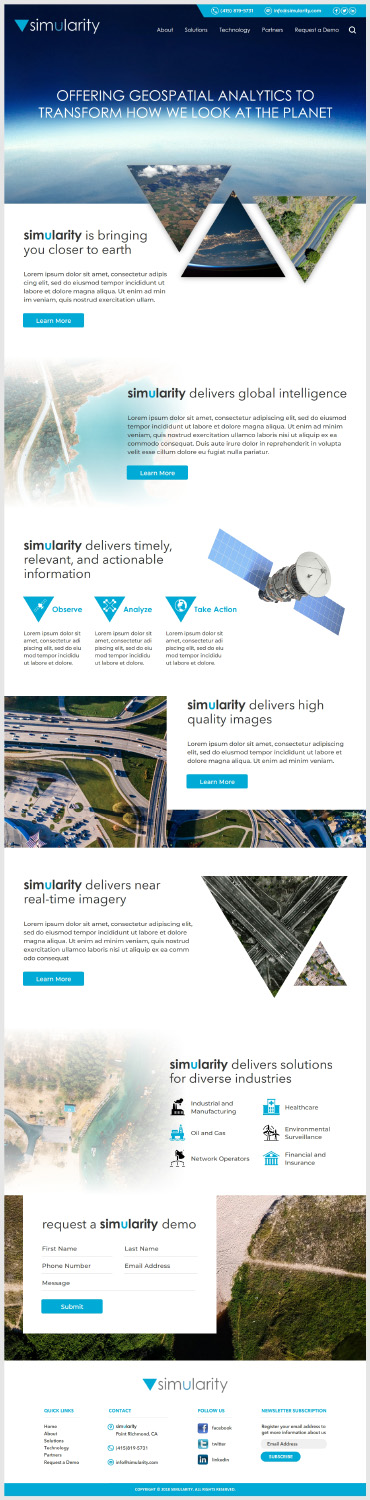 Diseño Web por -Marc- para Simularity Inc. | Diseño #20465207