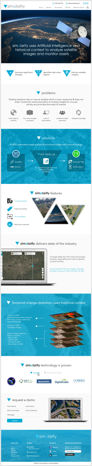 Web Design by -Marc- for Simularity Inc. | Design #20468657