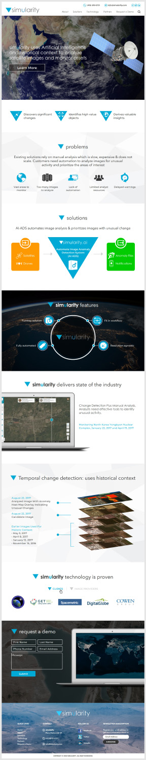 Web Design by -Marc- for Simularity Inc. | Design #20469211