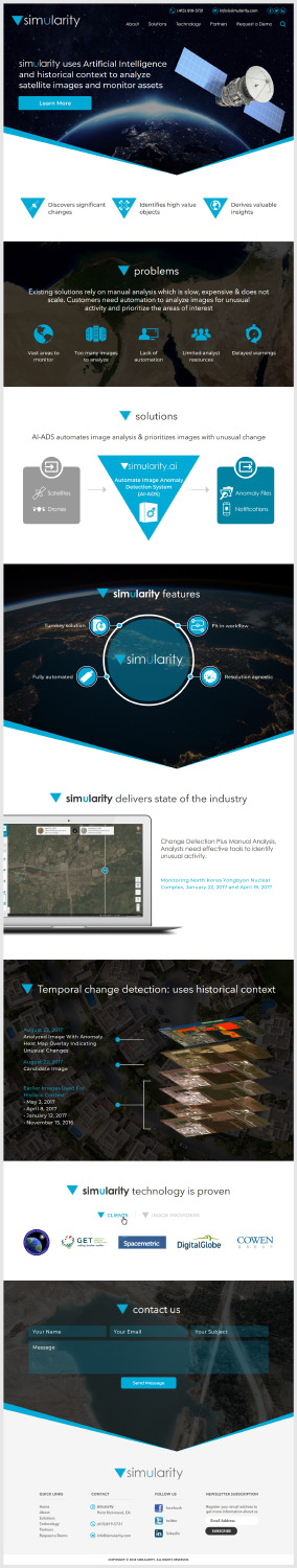 Web Design by -Marc- for Simularity Inc. | Design #20470175