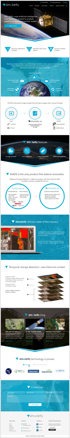 Web Design by -Marc- for Simularity Inc. | Design #20558584