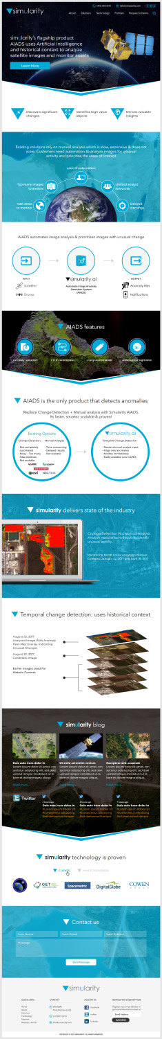 Web Design by -Marc- for Simularity Inc. | Design #20570168