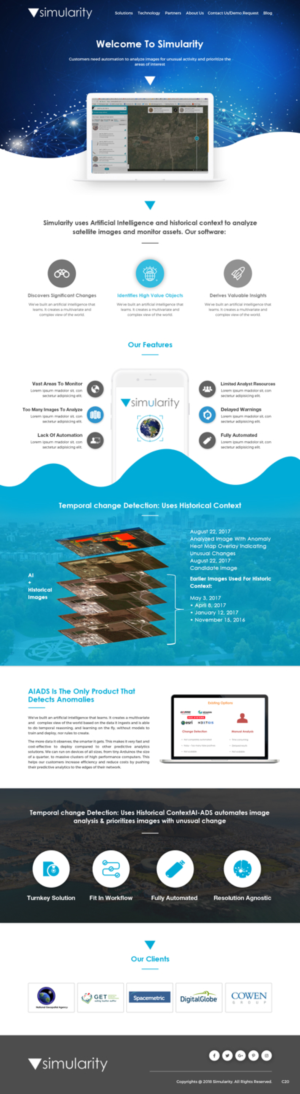 Diseño Web por pb para Simularity Inc. | Diseño: #20421895