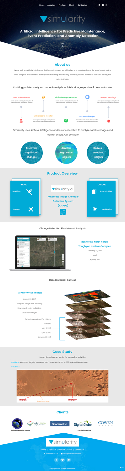 Web Design by pb for Simularity Inc. | Design #20421903