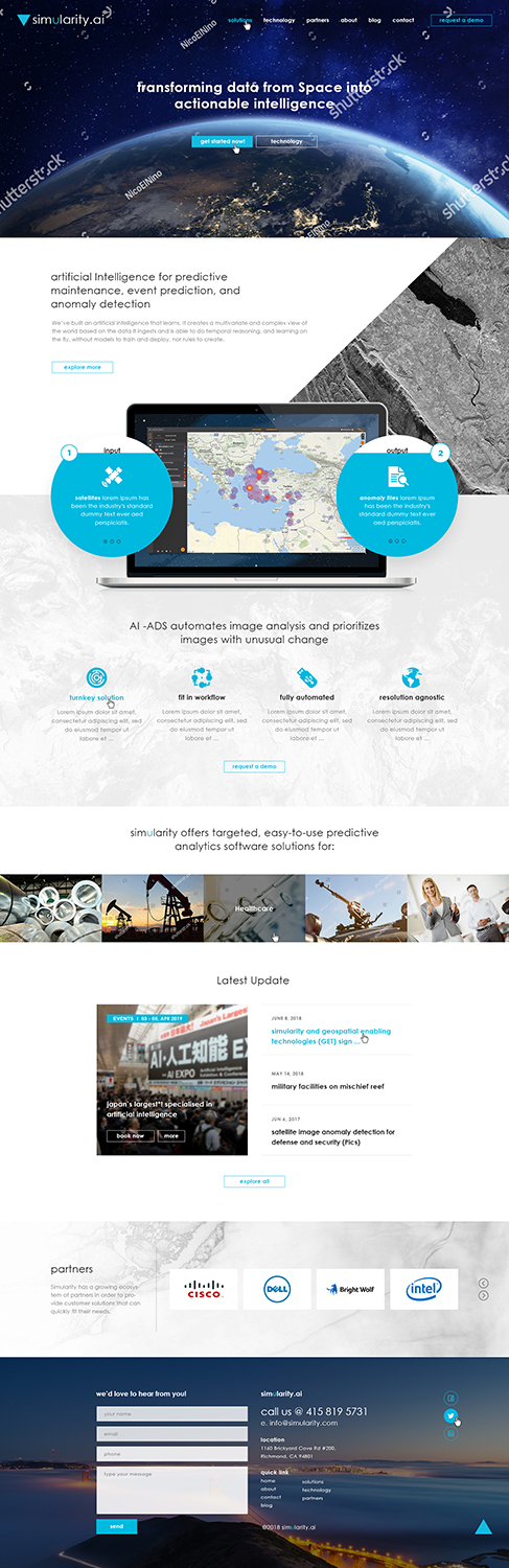Web Design by Ved Web Services for Simularity Inc. | Design #20444907
