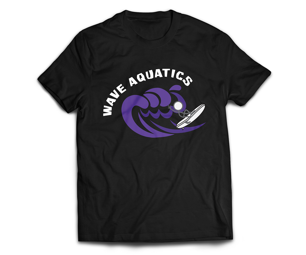 T-shirt Design by ShafieeRahim for Wave Aquatics | Design #20411637