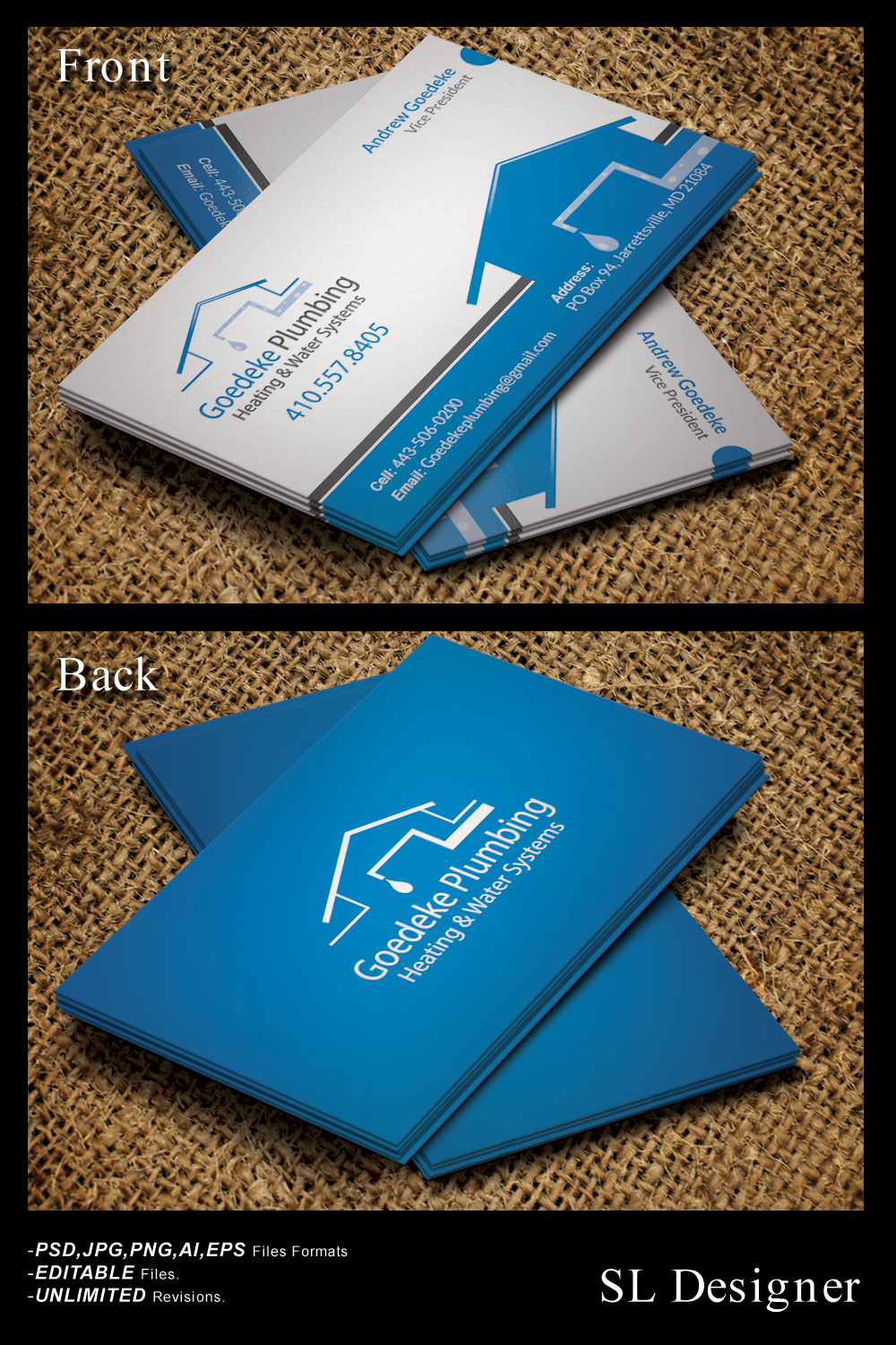 Business Card Design by SL Designer for this project | Design #20418016