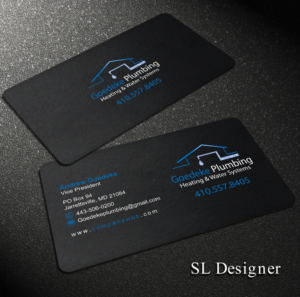 Goedeke plumbing business cards | Business Card Design by SL Designer