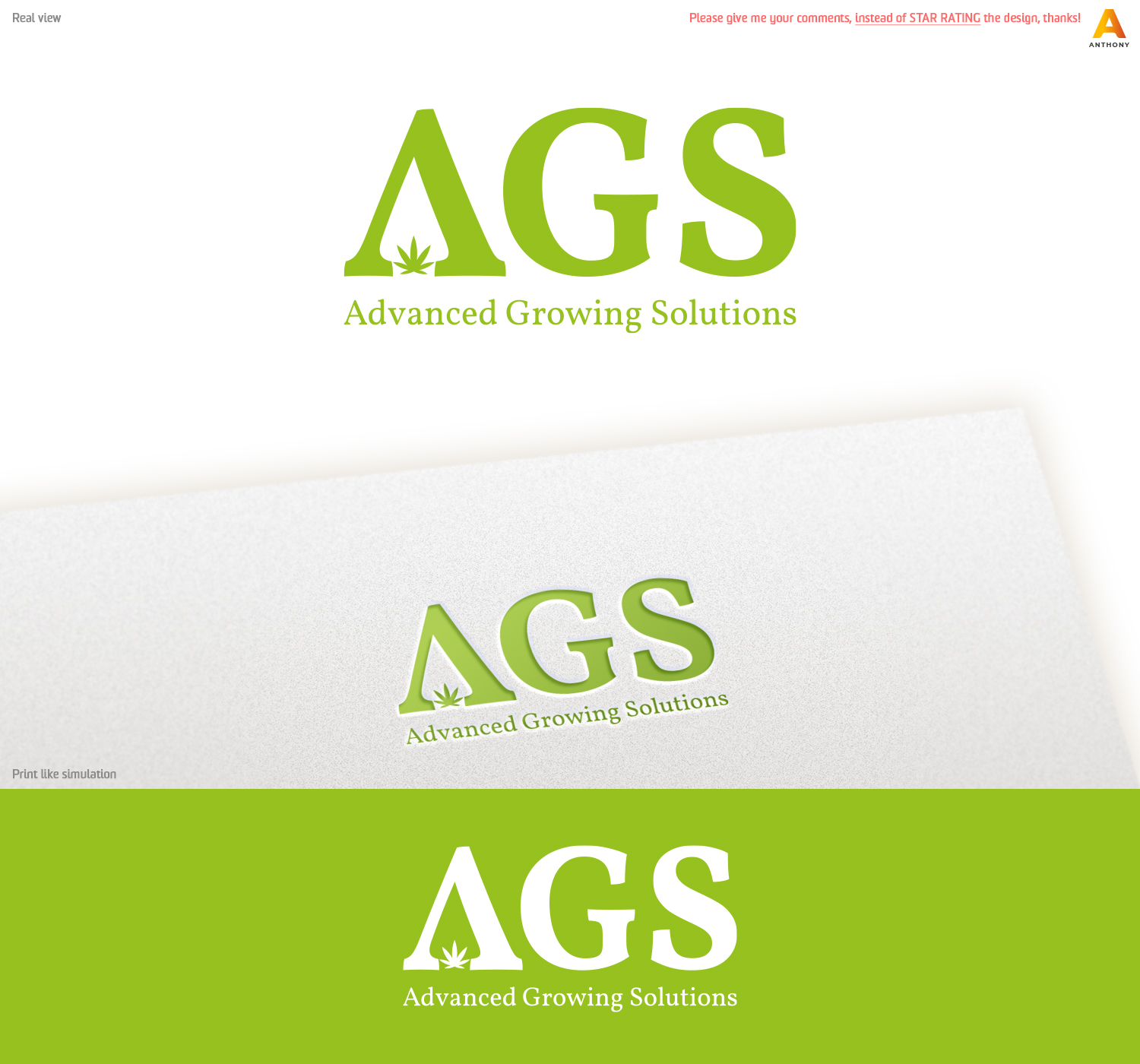 Design de Logo par Anthony pour Advanced Growing Solutions | Design #20578679