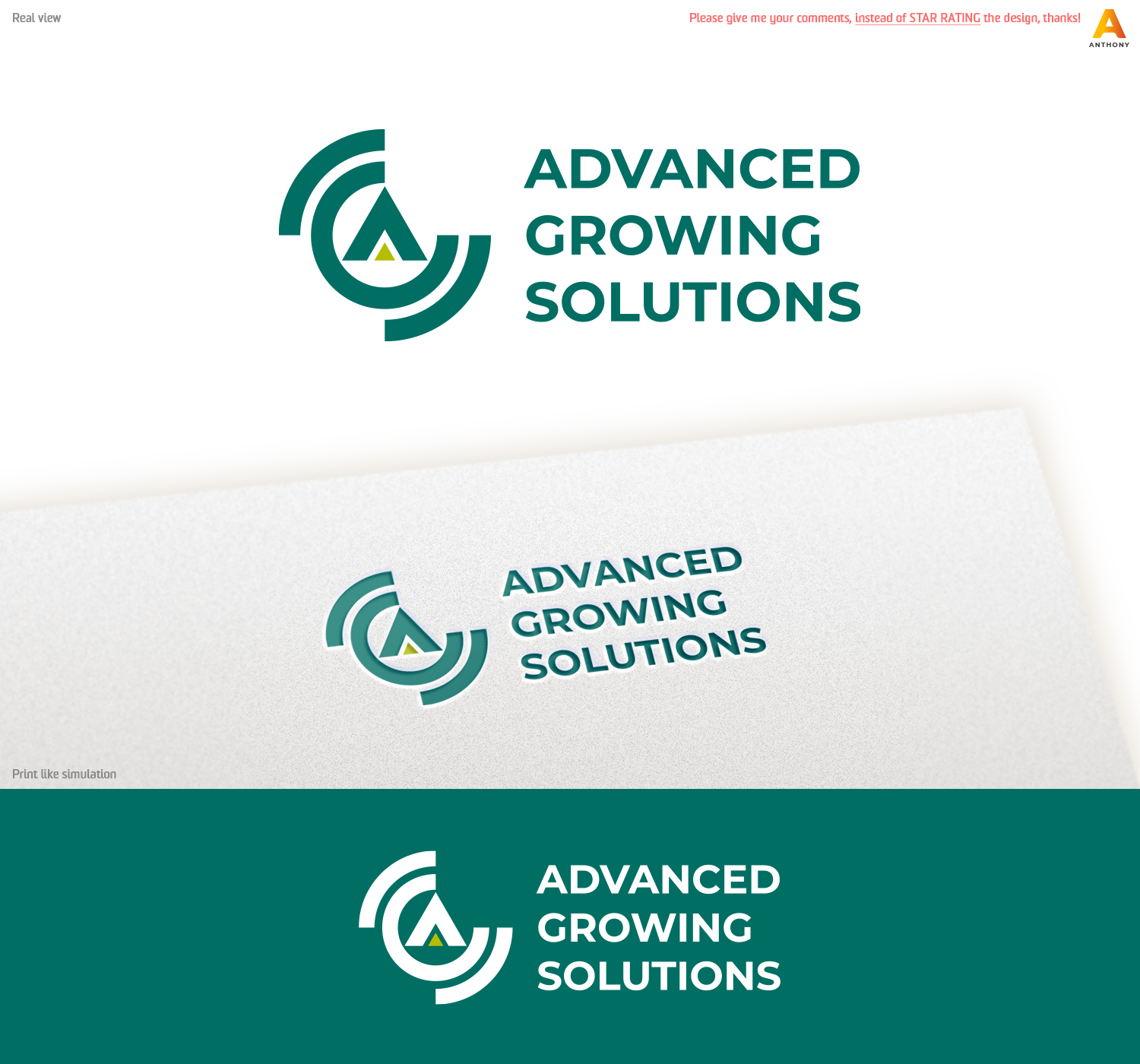 Logo Design by Anthony for Advanced Growing Solutions | Design #20594948