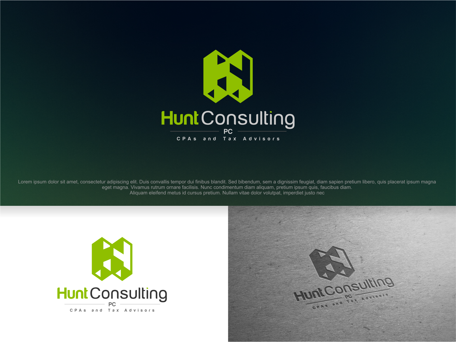 Logo Design by artswolf for Hunt Consulting PC | Design #20452599