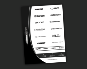 Audio Geer Linecard 2019 | Diseño de Papelería por Riz'