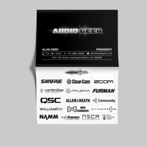 Stationery Design by Petter Goms for Audio Geer, Inc | Design #20470279