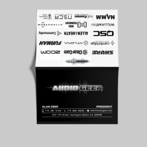 Audio Geer Linecard 2019 | Diseño de Papelería por Petter Goms