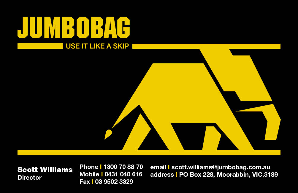 Business Card Design by Amanda Leahy for jumbobag | Design #58656