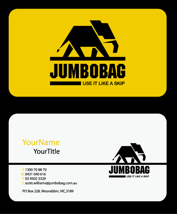 Business Card Design by abod bmd for jumbobag | Design #56968