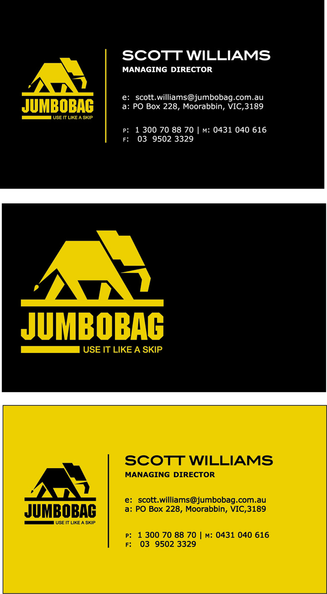 Business Card Design by Kateryna T for jumbobag | Design #60879