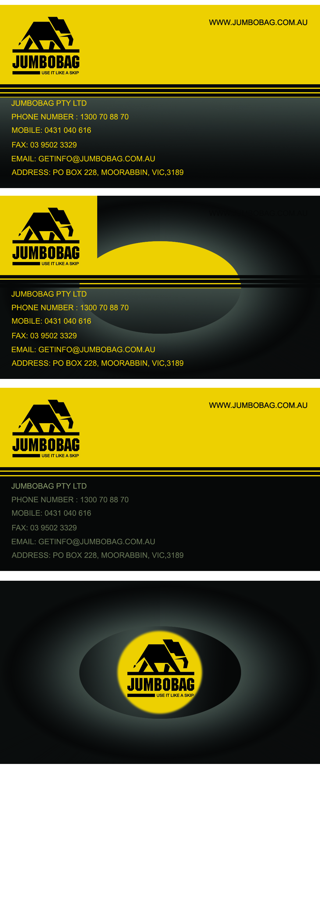 Business Card Design by DDG for jumbobag | Design #57607
