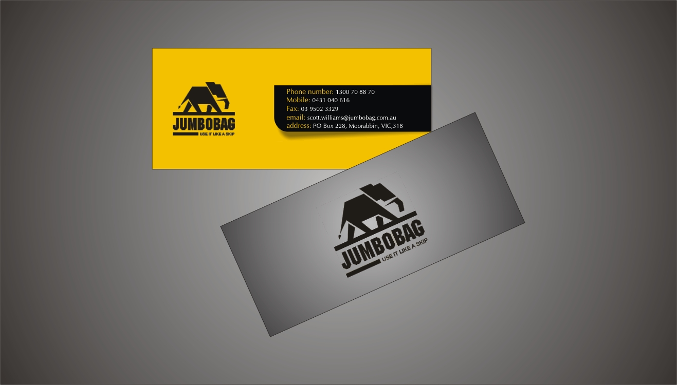 Design de Carte de Visite par BHUMI INFOMEDIA pour jumbobag | Design #57028