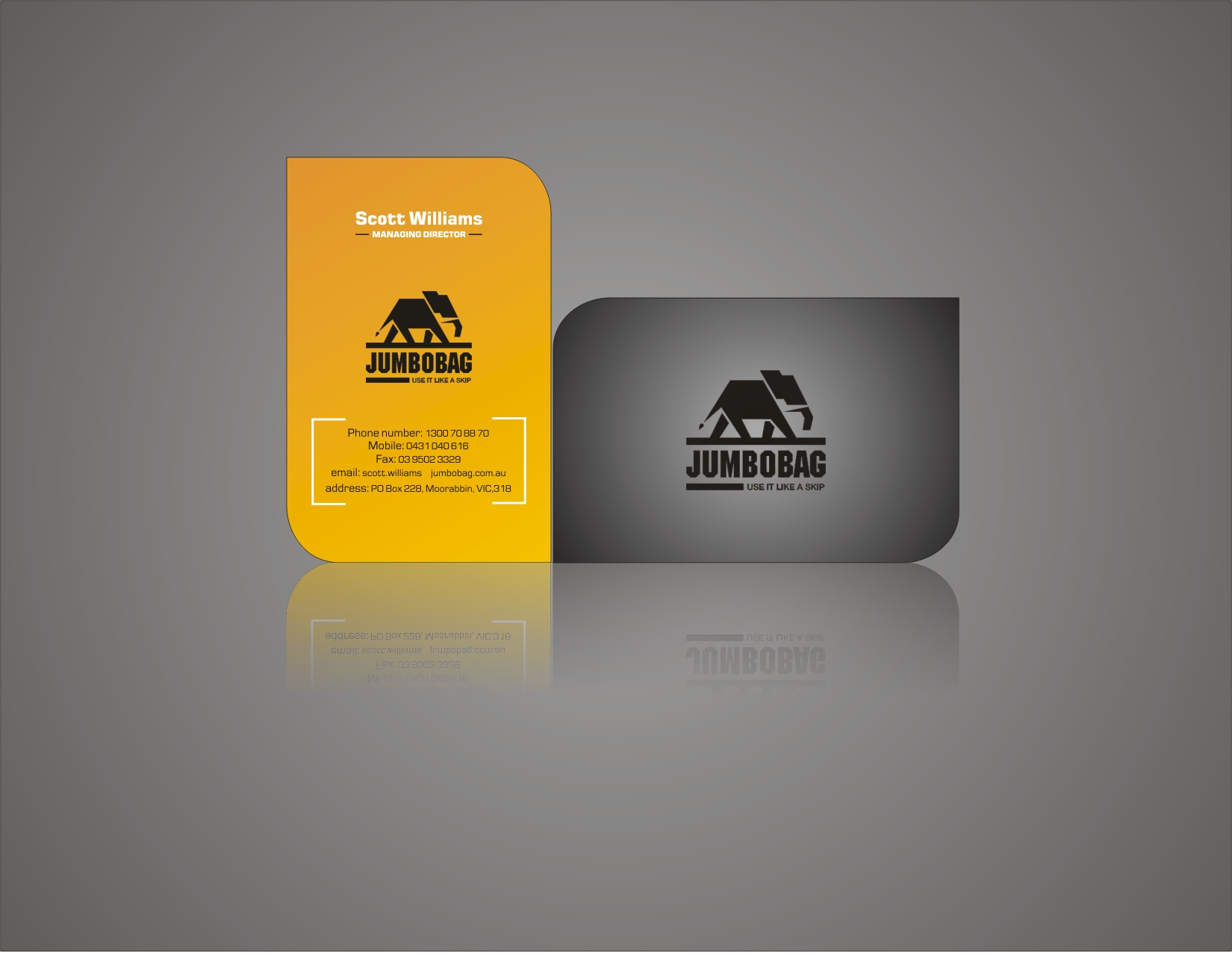 Business Card Design by BHUMI INFOMEDIA for jumbobag | Design #57591
