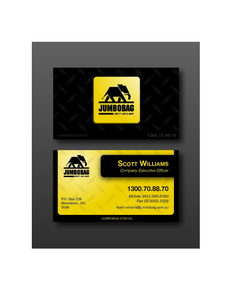 Business Card Design by Joshua Titus for jumbobag | Design #58874