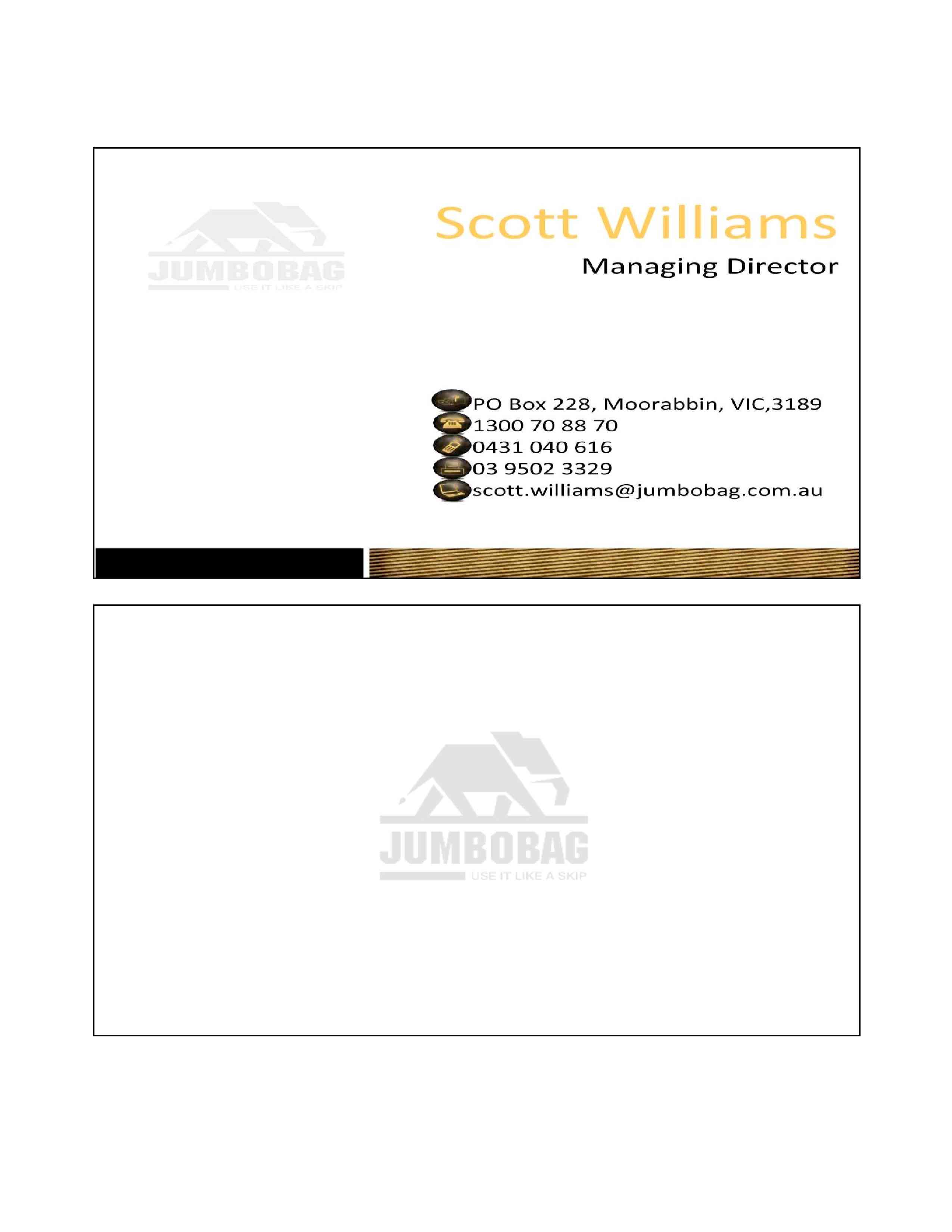 Business Card Design by GCs Custom Graphics & Ts for jumbobag | Design #58516
