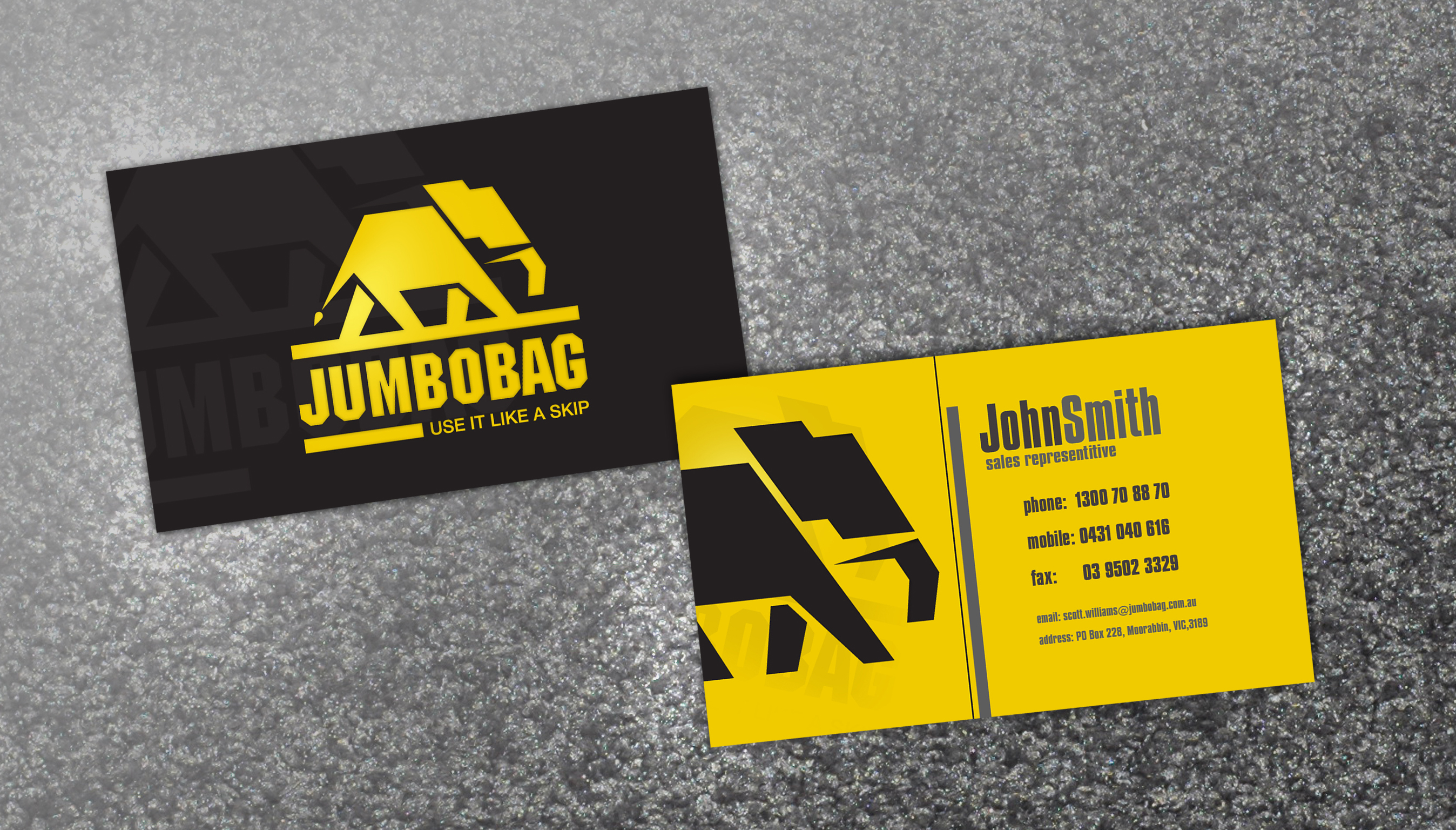 Business Card Design by eyeforui for jumbobag | Design #56956