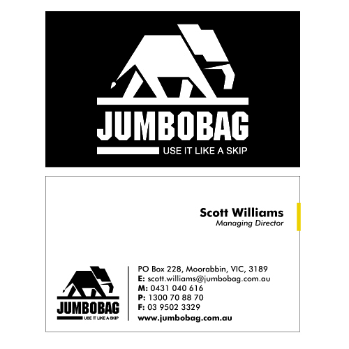 Business Card Design by Harv.K for jumbobag | Design #58065