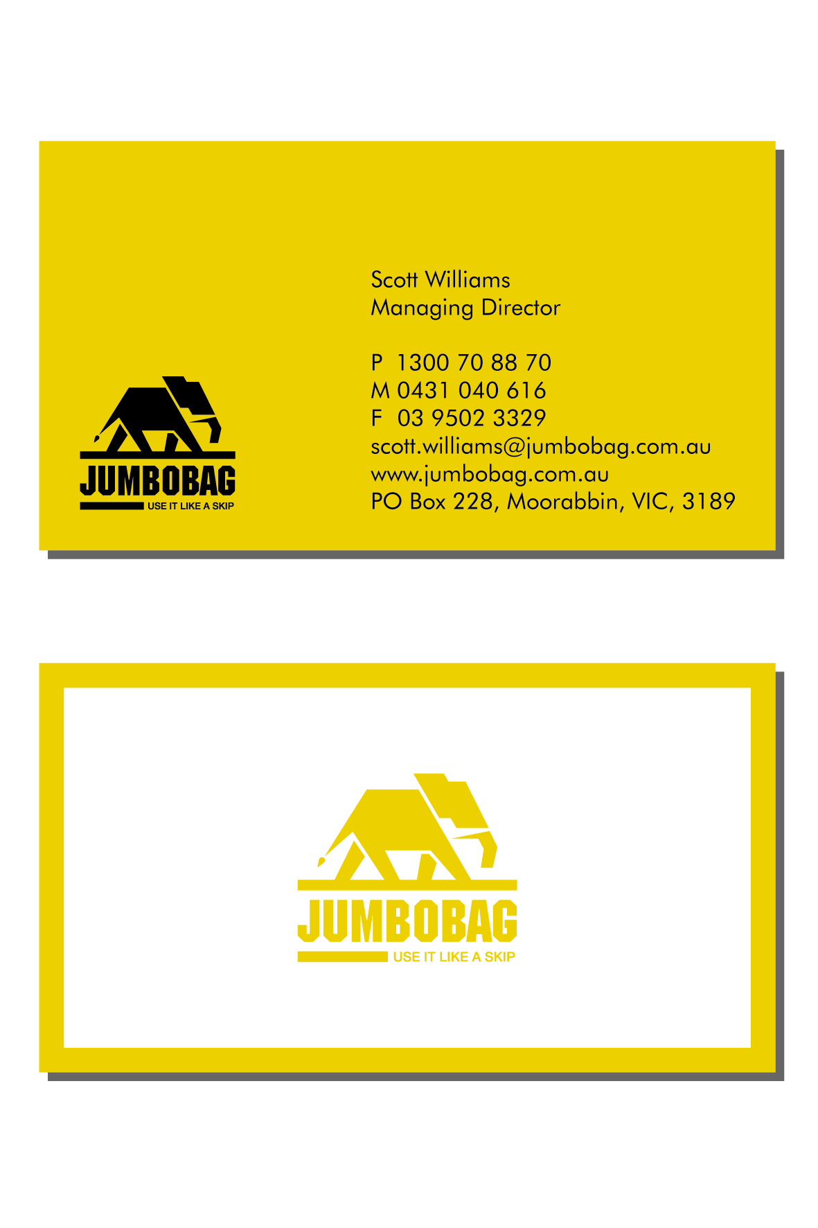 Business Card Design by Miki Matsubara for jumbobag | Design #57888