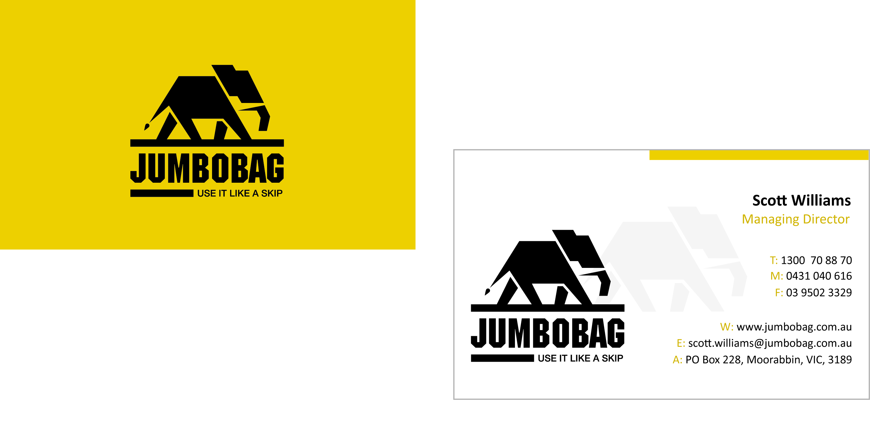 Business Card Design by Pooja Shetti for jumbobag | Design #56835