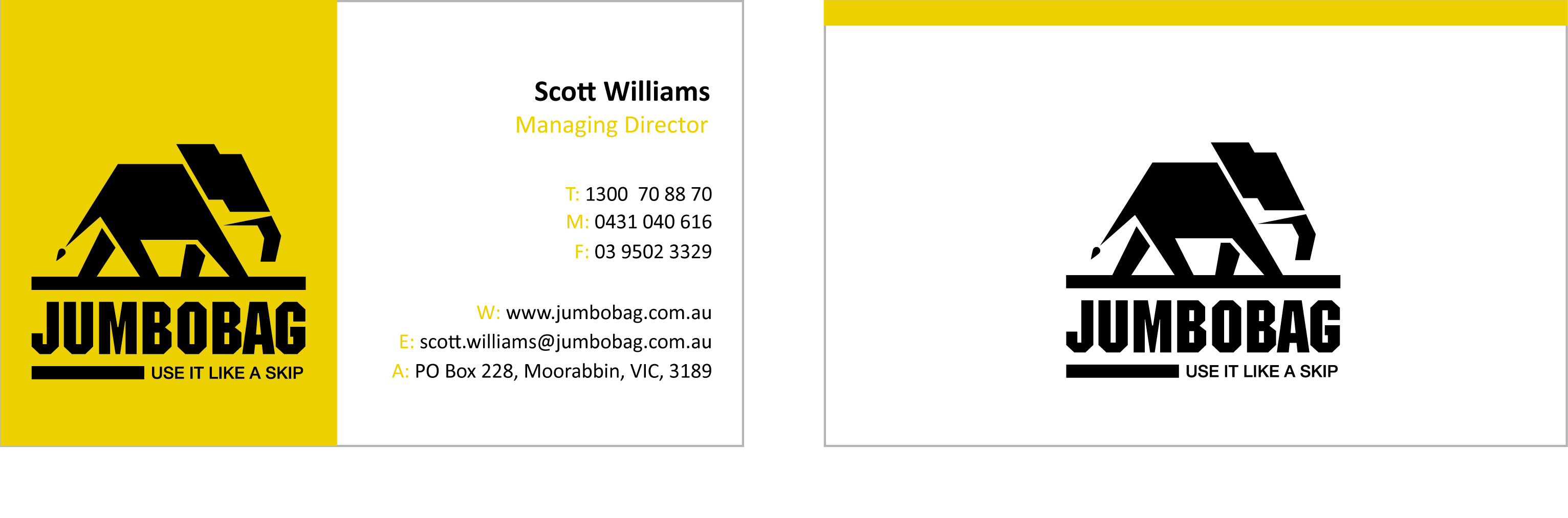 Business Card Design by Pooja Shetti for jumbobag | Design #56844