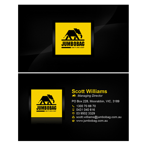 Business Card Design by Aquiline Design for jumbobag | Design #59039