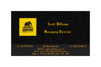 Business Card Design by Obed Rosenzweig for jumbobag | Design #59232