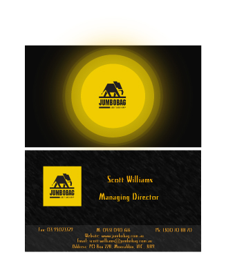 Business Card Design by Obed Rosenzweig for jumbobag | Design #59238