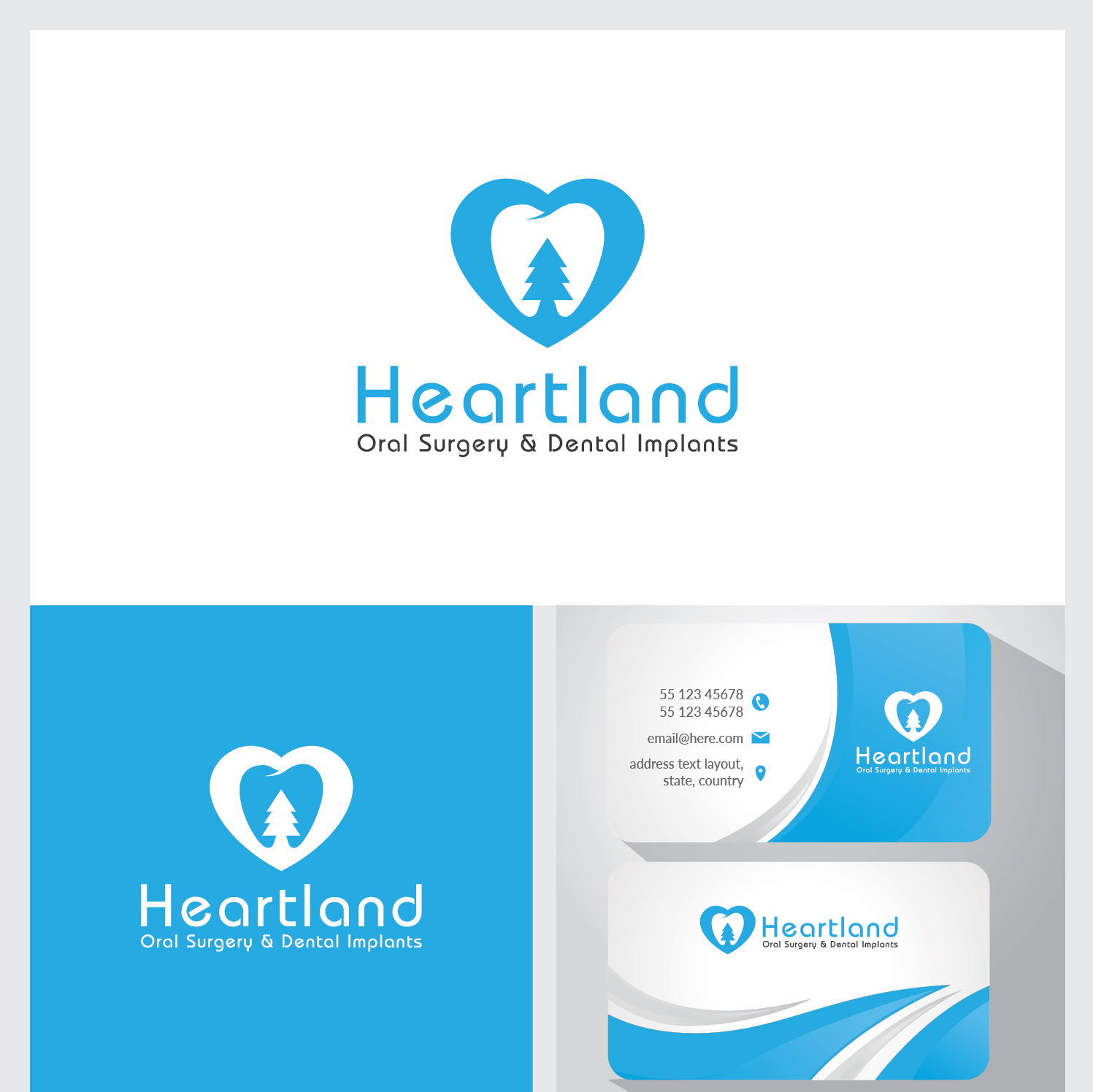 Diseño de Logo por Deziners Zone para Heartland Oral Surgery | Diseño #20419540