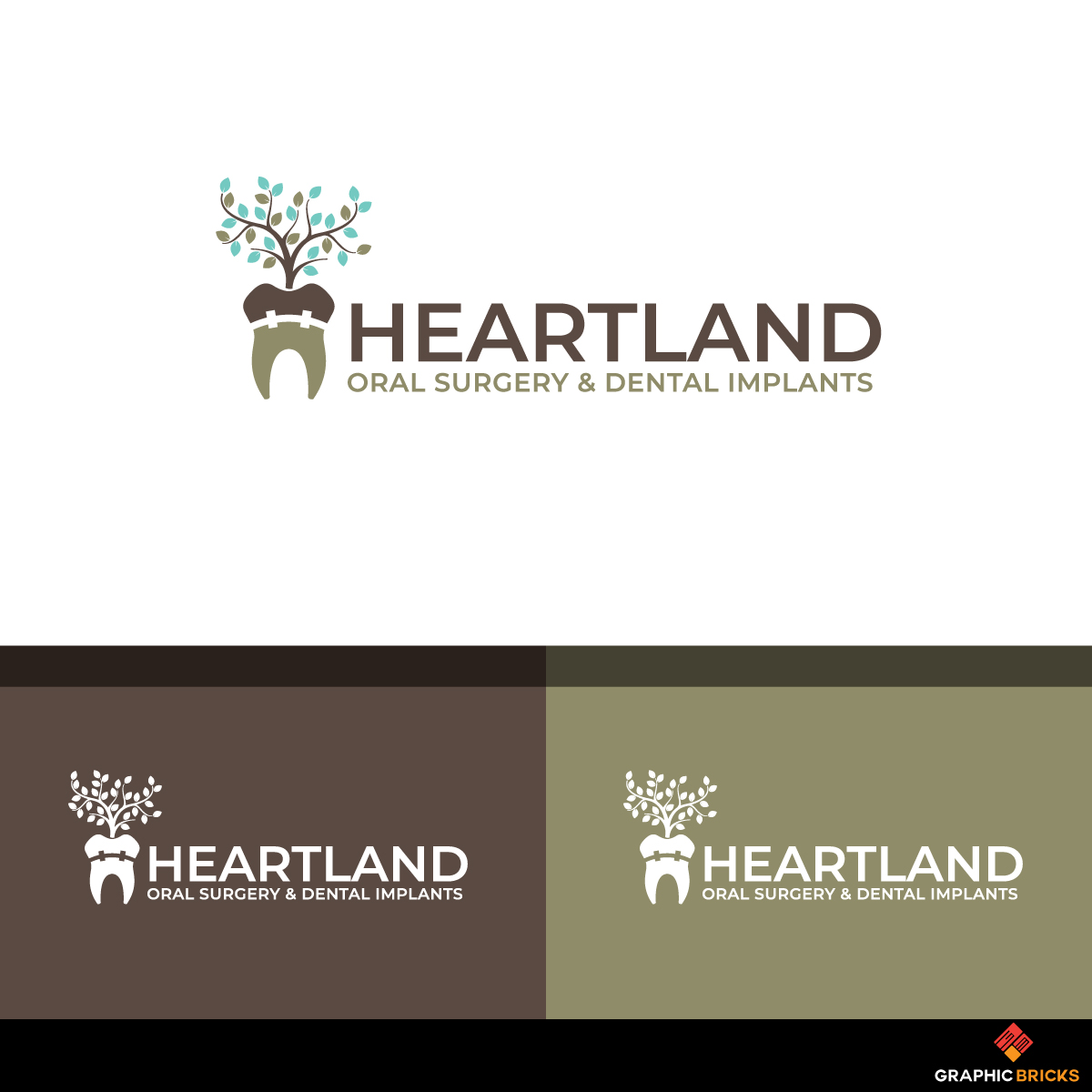 Logo Design by Graphic Bricks for Heartland Oral Surgery | Design #20417820