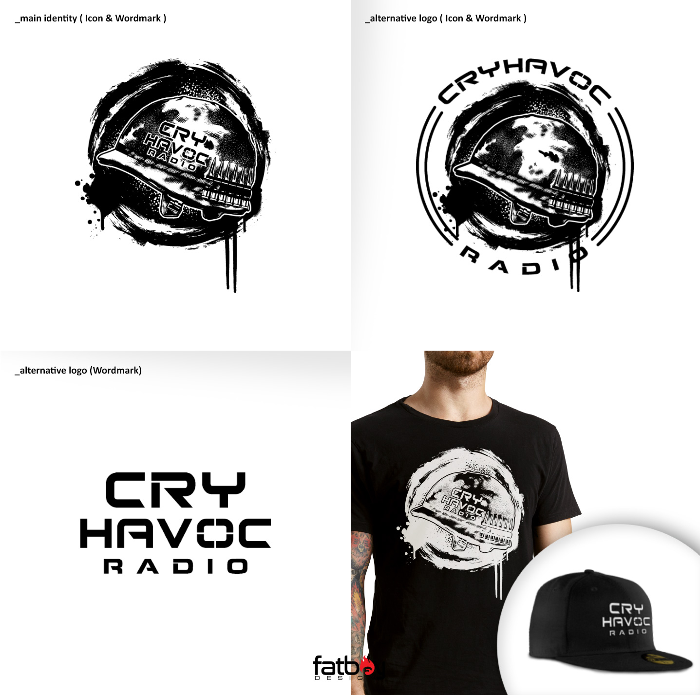 Logo Design by Fatboy Graphic for Cry Havoc Radio | Design #20425242